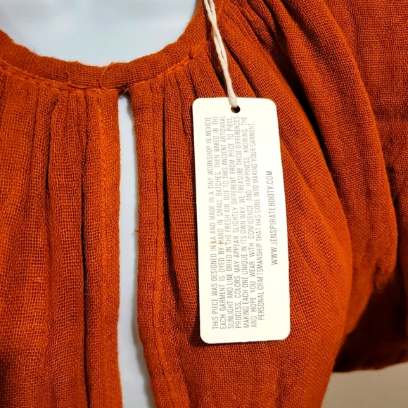 NWT Jen’s Pirate Booty Monaco Maxi Dress Burnt Orange Size S - Picture 7 of 9